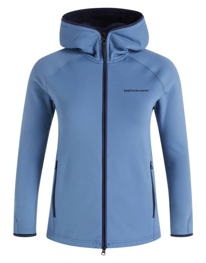 W Chill Zip Hood Shallow Blue Shadow Blu