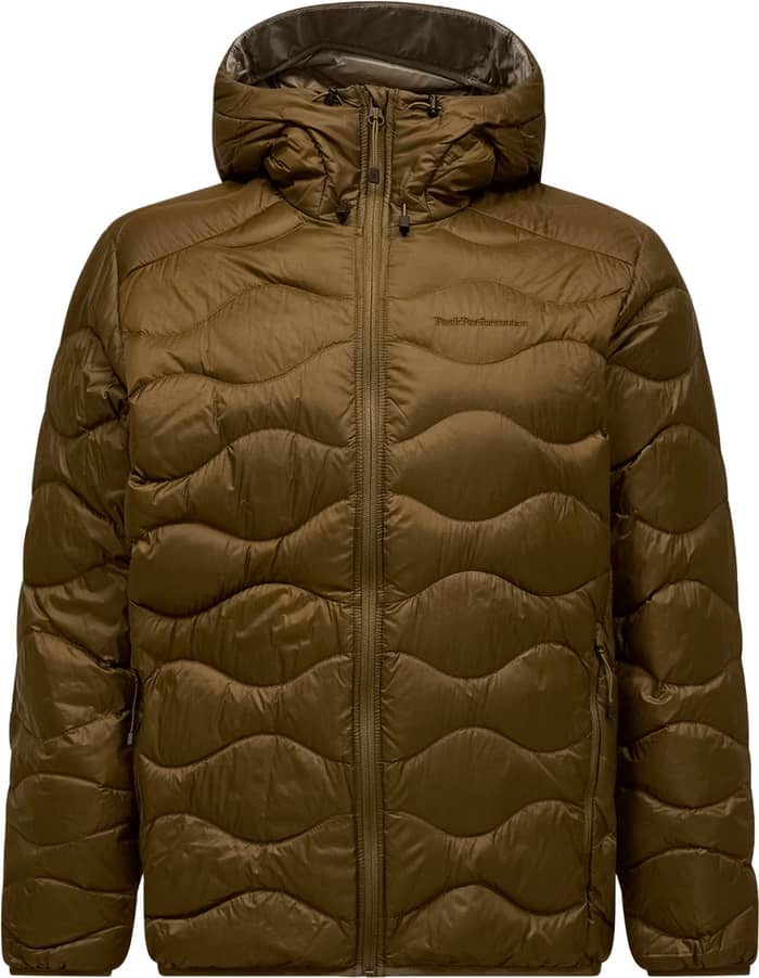 M Helium Down Hood Jacket Meadow Moss Avid Beige