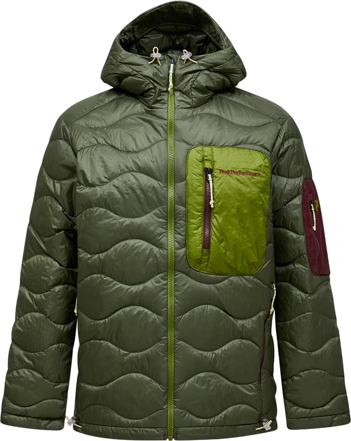 M Helium Utility Down Hood Pine Needle Mosswood