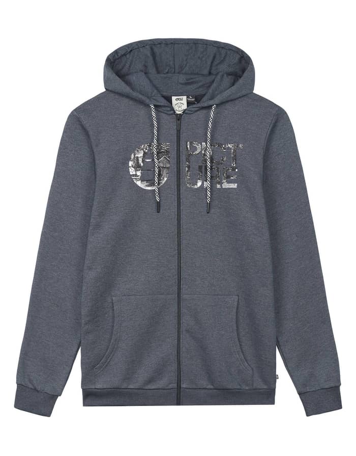 Basement Zip Hoodie Dark Blue Melange