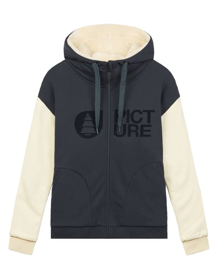 Basement Plush Zip Hoodie W Dark Blue