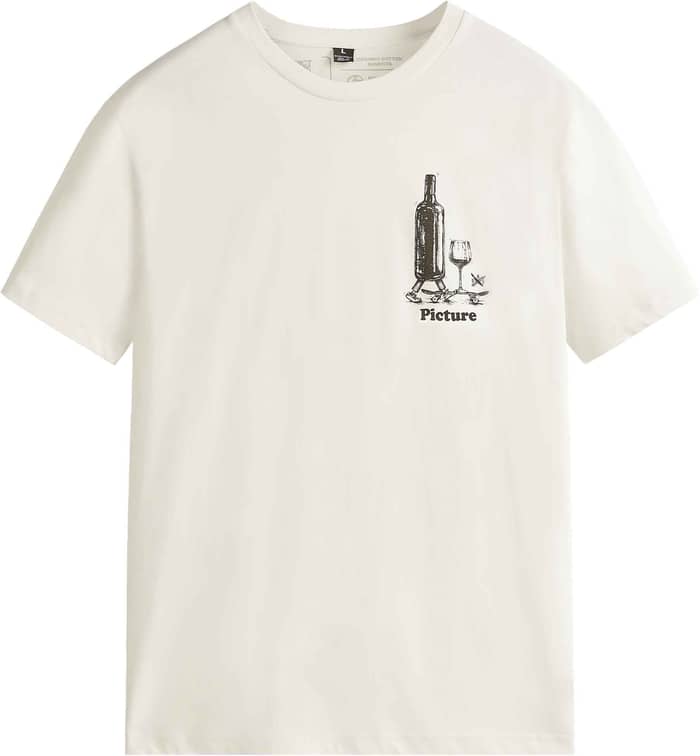 D&S Wine Tee Natural White