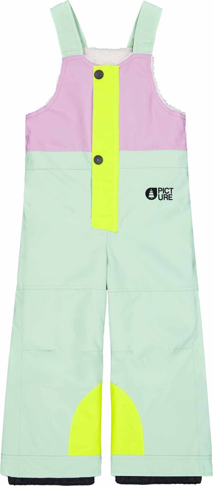 Snowy Toddler Bib Pants Silt Green Orchid