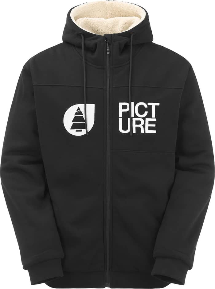 Basement Plush Zip Hoodie Black