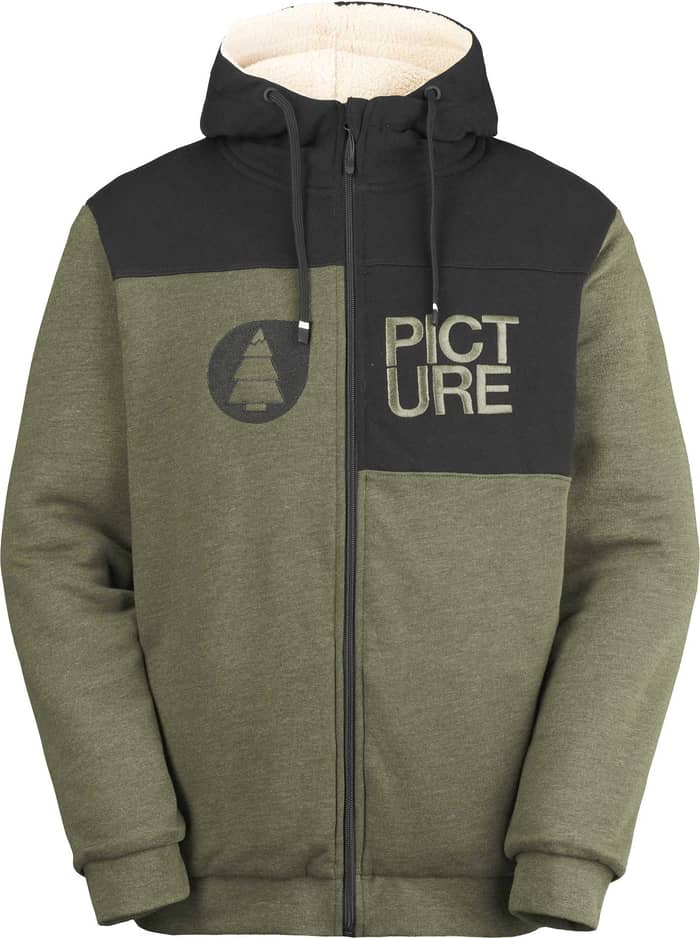 Basement Plush Zip Hoodie Grape Leaf Melange