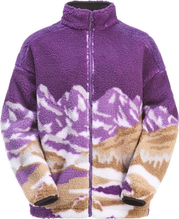 Nyss Zip Fleece Landscape Grape