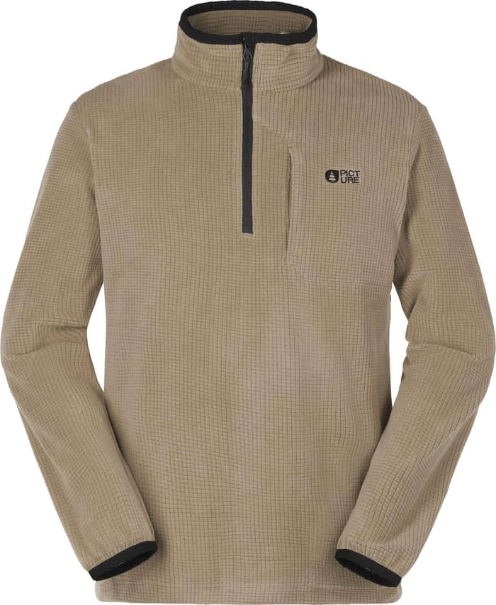 Weavy 1/4 Grid Fleece Shitake