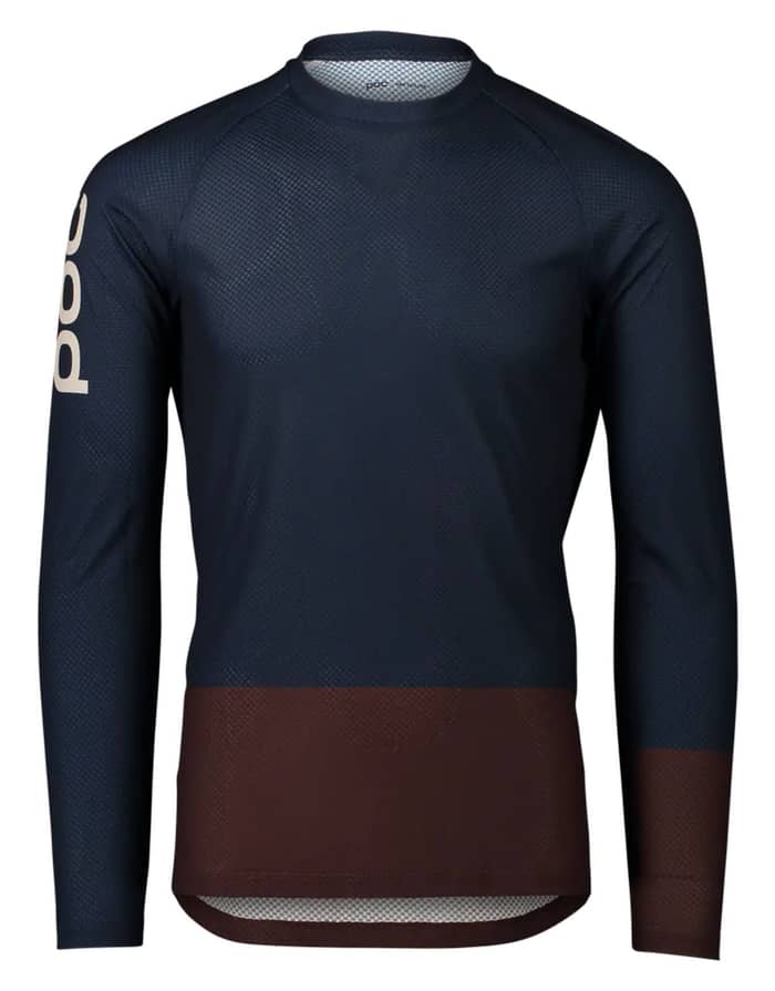 MTB Pure LS Jersey Turmaline Navy/Axinite Brown