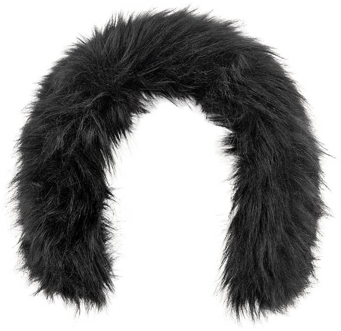 Trim Fake Fur Band Black