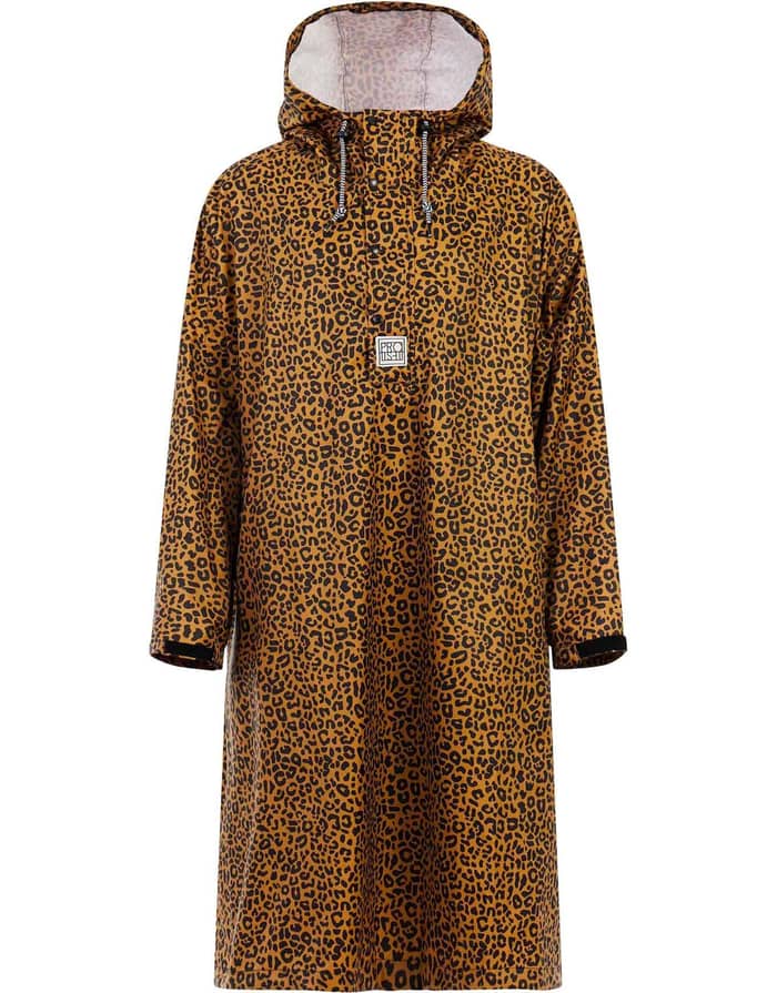 Prtlaugh Rain Poncho Fudge Camel