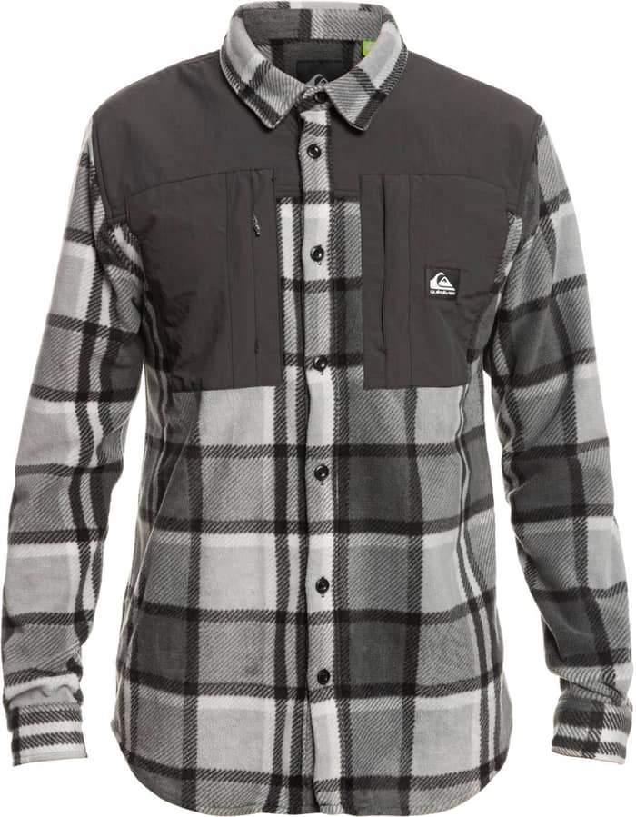 North Seas M Shirt Gray Violet Checks