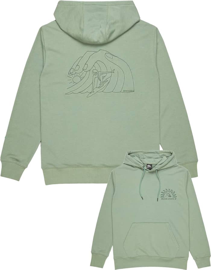 Graphic Mix Hoodie Chinois Green