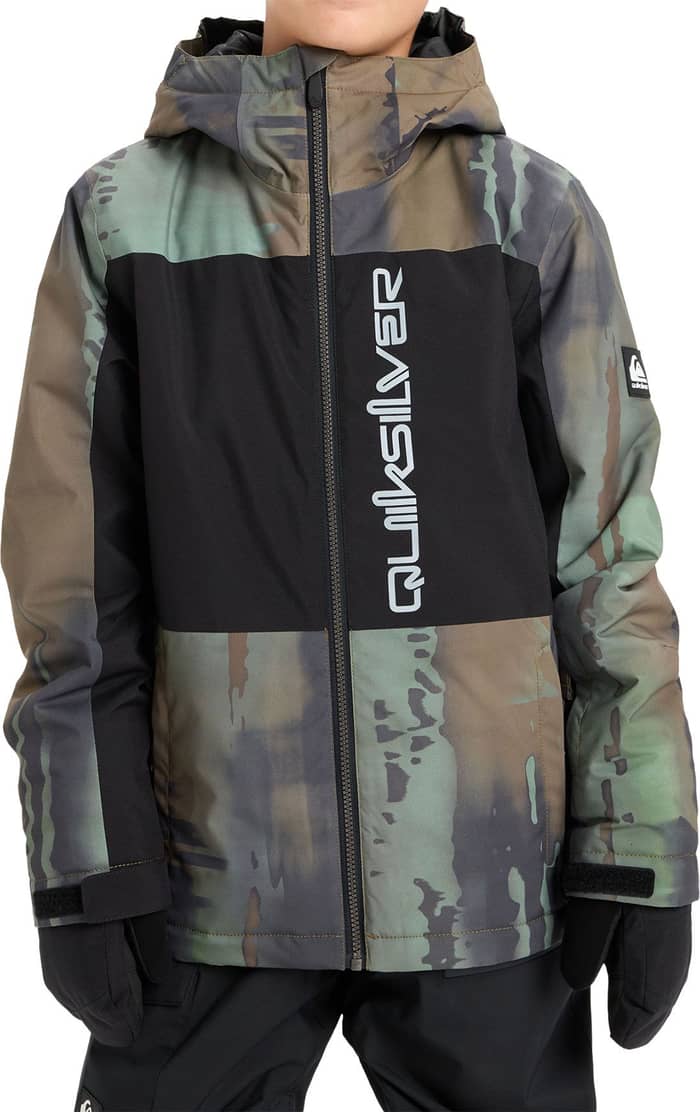 Side Hit Block Youth Jacket Bloomfade Dark Ivy