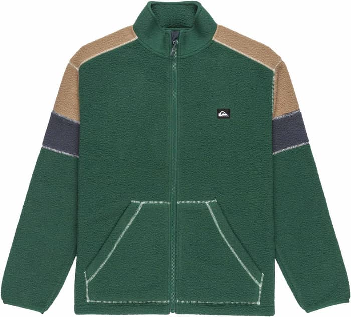 Clean Coast Block Full Zip Fleece Trekking Green