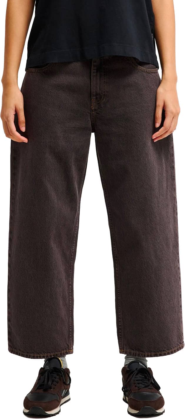 QSW Wide Crop Denim Pant W Stone Dirty