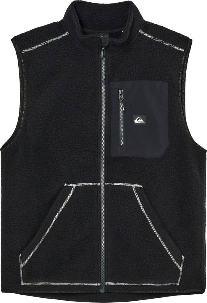 Clean Coast Fleece Gilet Black