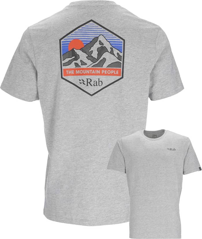Stance Mountain Peak Tee Grey Marl