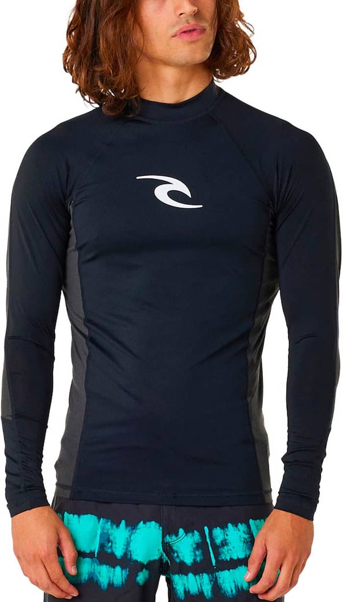 Waves UPF Perf L/S M Black