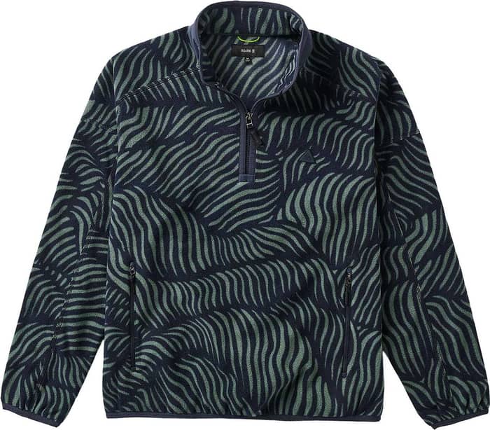 Campover Fleece Mock Slate Green