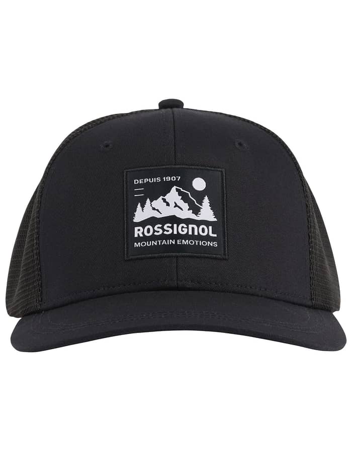 Mid Crown Trucker Cap Black