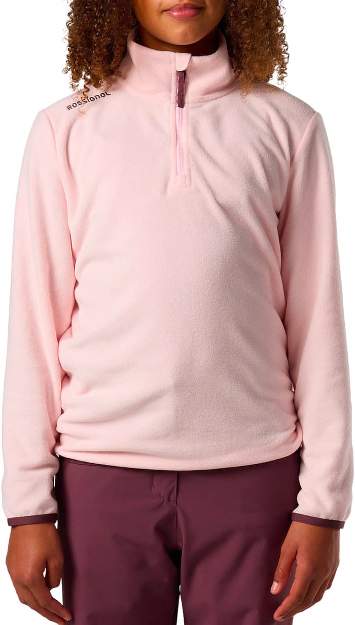 Jr Quarter Zip Polar Fleece Pale Lilac