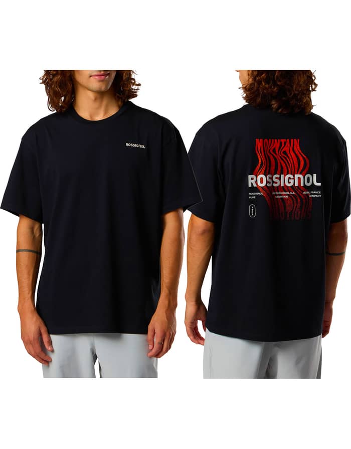 M Waterfall Relax Tee Black
