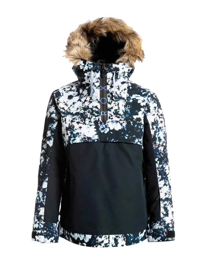 Shelter Snow Jacket True Black Black Flowers