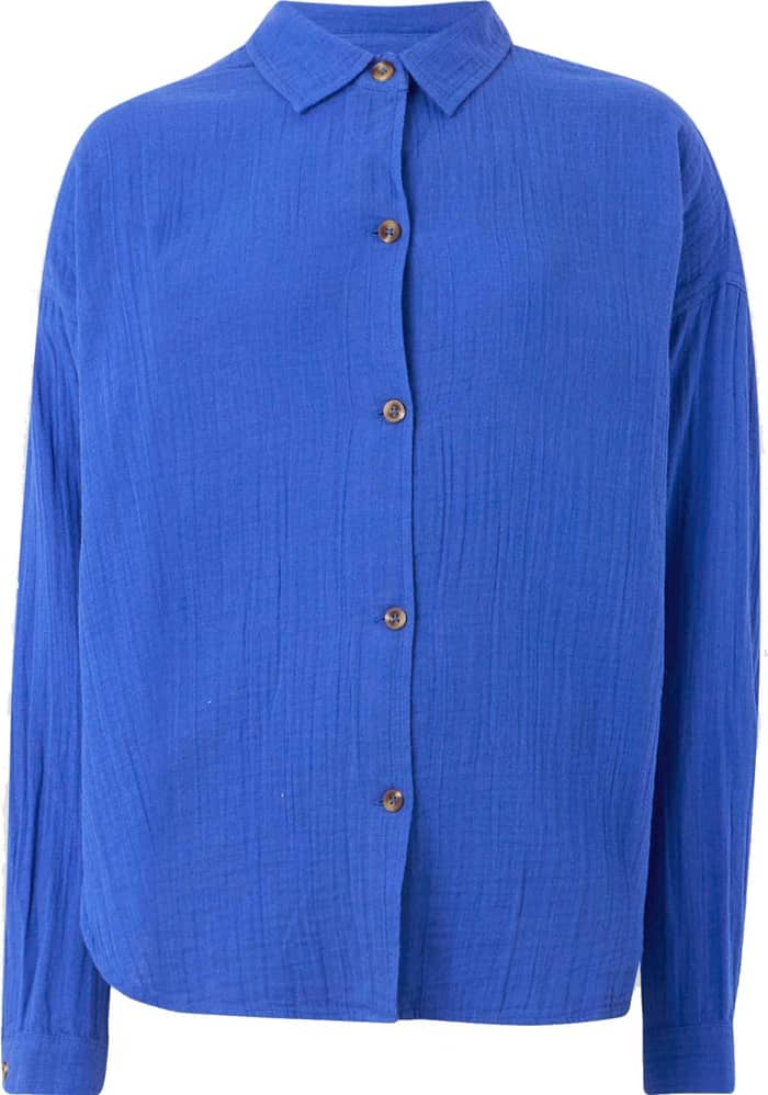 Morning Time Oversize Shirt Dazzling Blue
