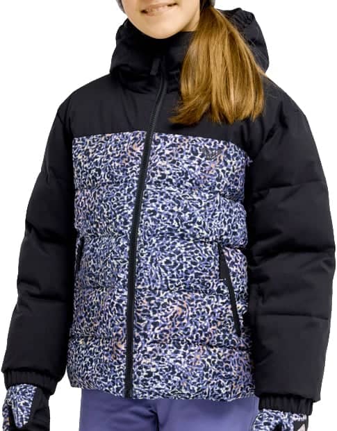 Snowyhill Printed Puffy Girl Jacket True Black Wildin Out Rg