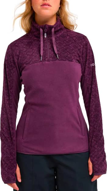 Sayna Half Zip Blackberry Wine