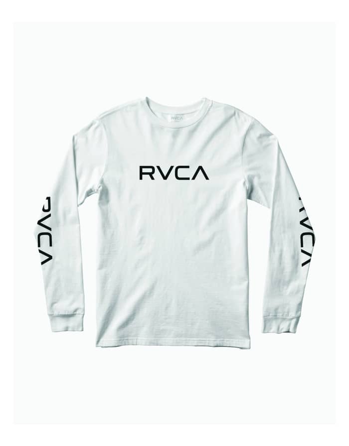 Big Rvca Ls M Tees White