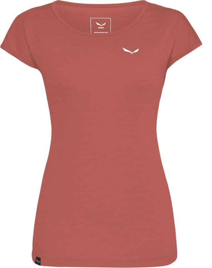 Puez Melange Dry W S/S Tee Etruscan Red Melange