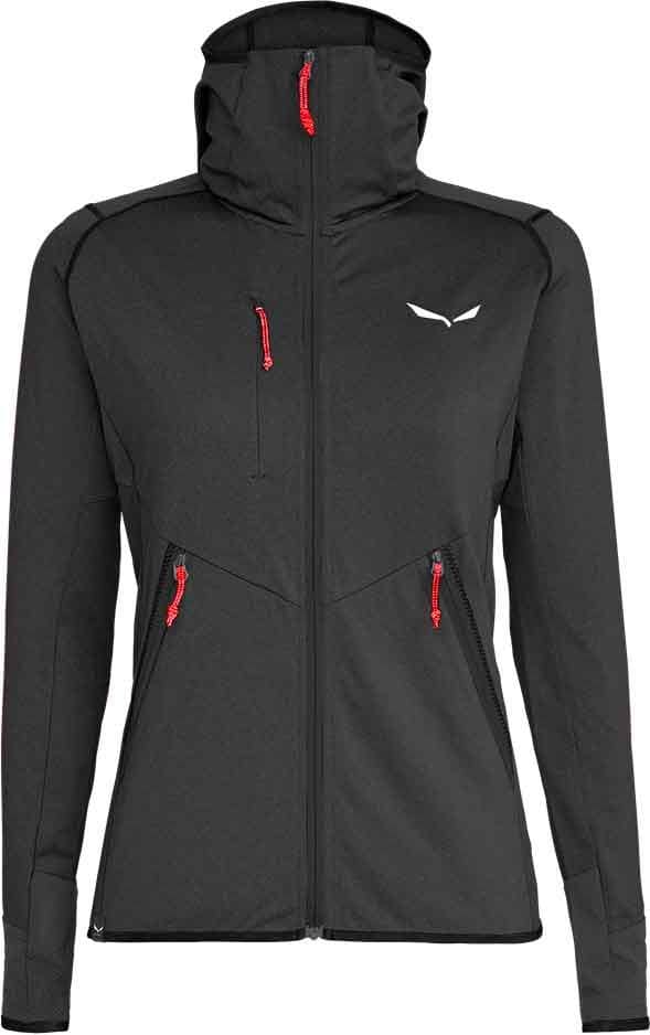 Agner Hybrid Polarlite Durastretch W FZ Hoody Black Out Melange