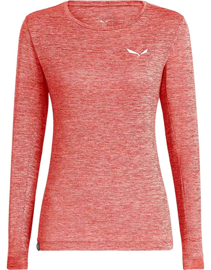 Puez Melange Dry W L/S Tee Desert Pink Melange