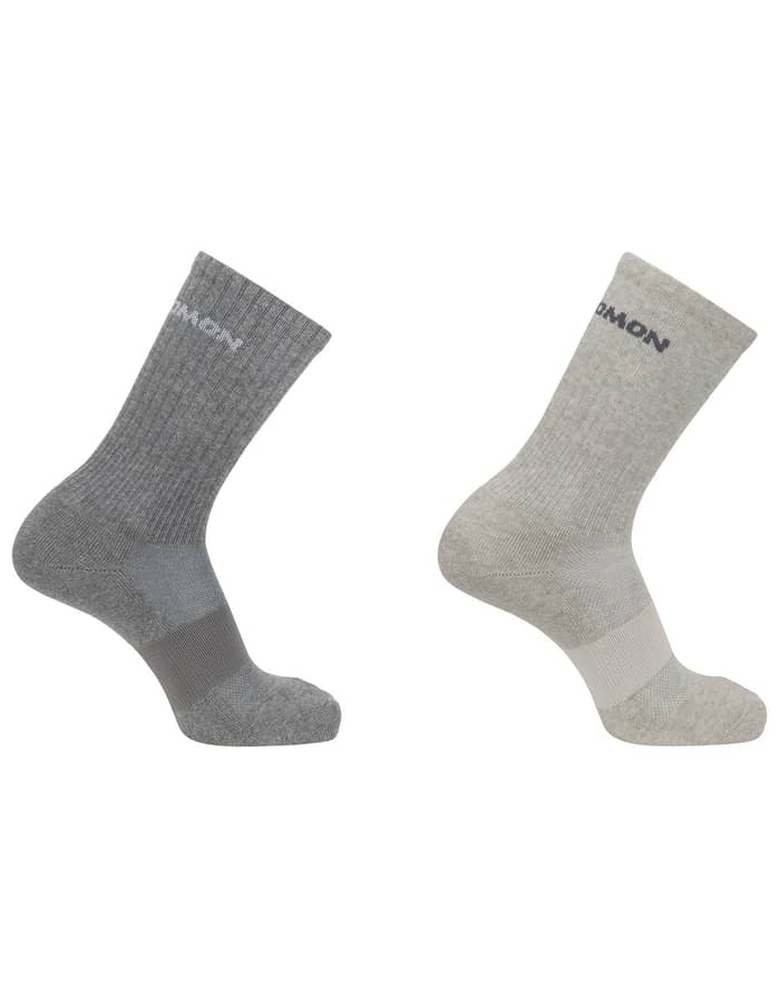 Socks Evasion Crew 2-Pack Light Grey/Heather Medium