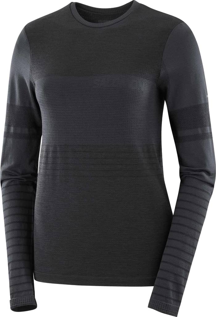 Sntial Wool LS Top W Deep Black
