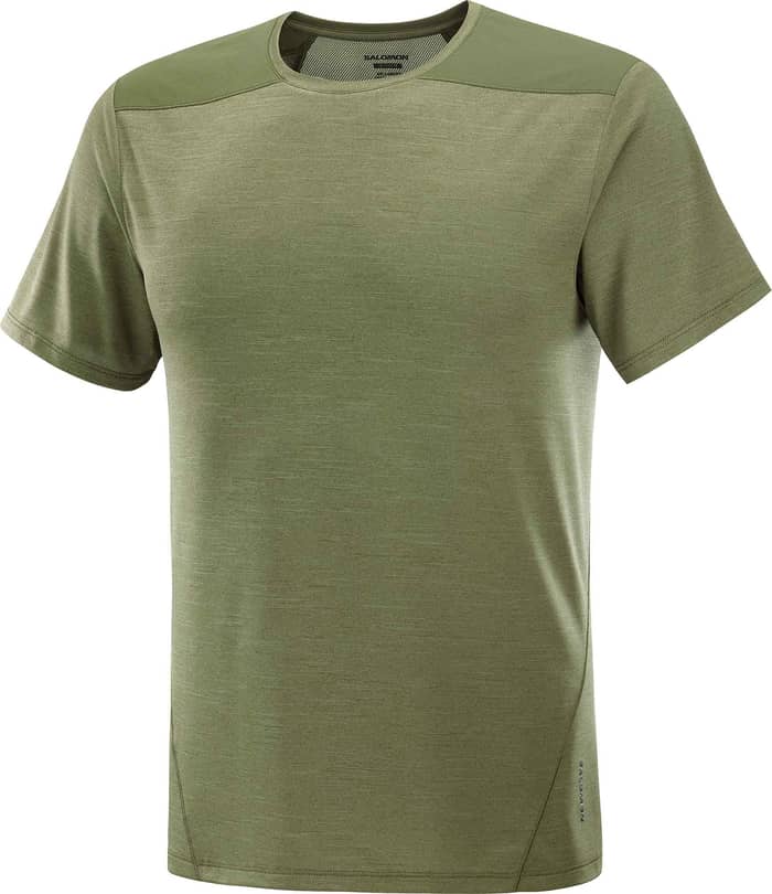 Outline SS Tee M Grape Leaf