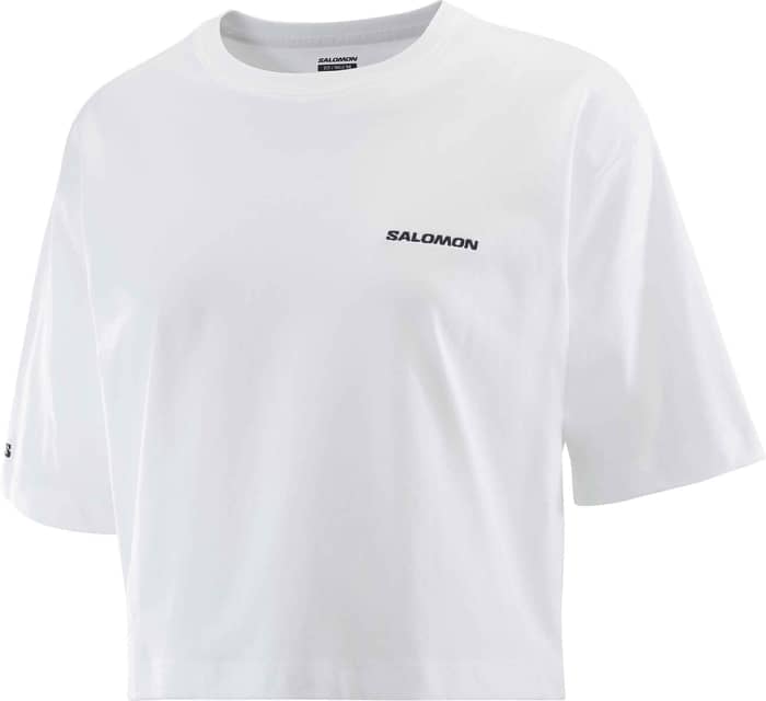 Salomon Logo Short Tee W White