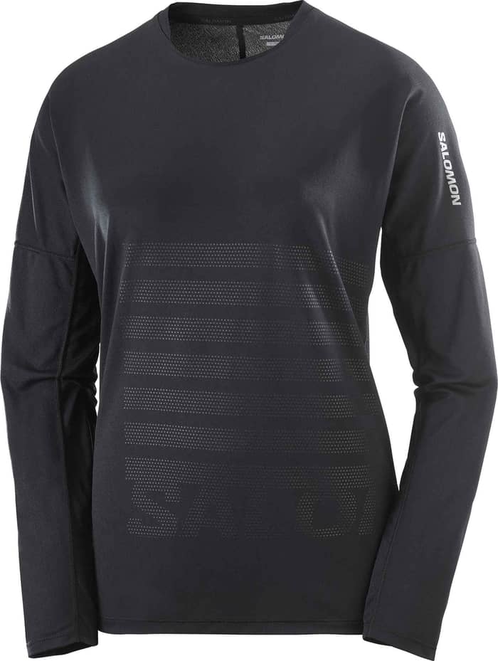 Sense Aero LS Tee GFX M Deep Black/Black Beauty