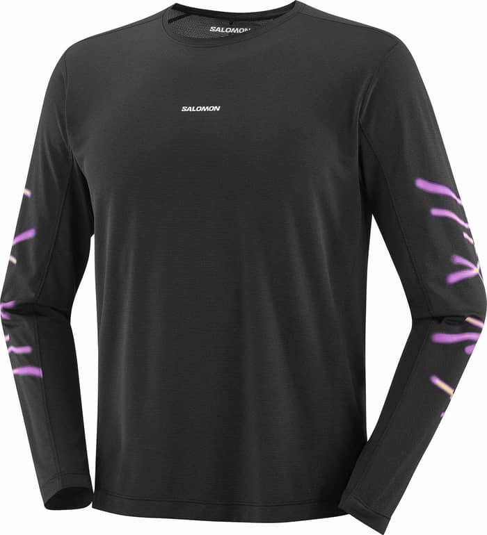 Shakeout Core LS Tee GFX M Deep Black