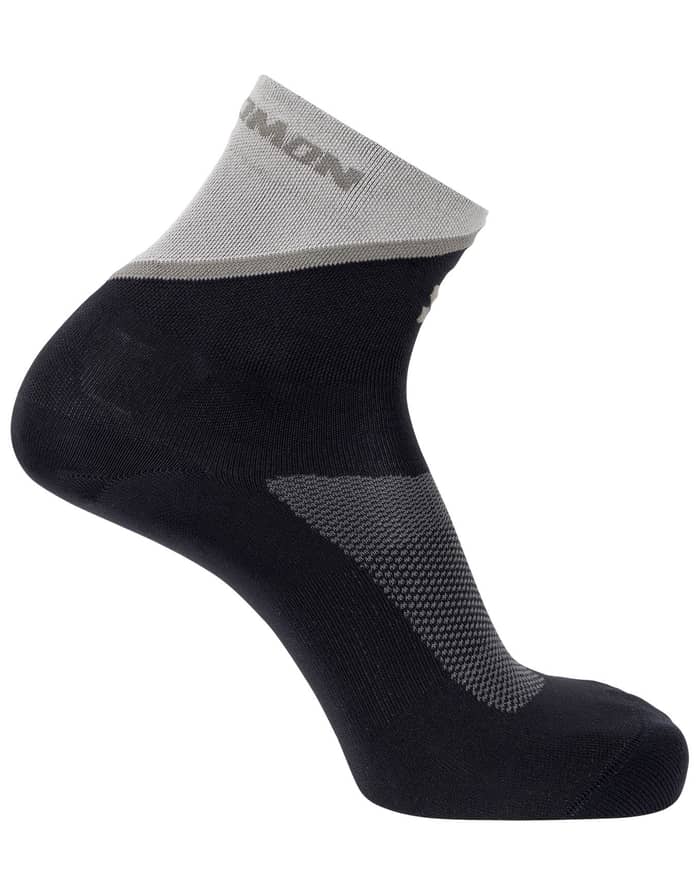 Socks Pulse Ankle Black Gull Gray Silver Cloud