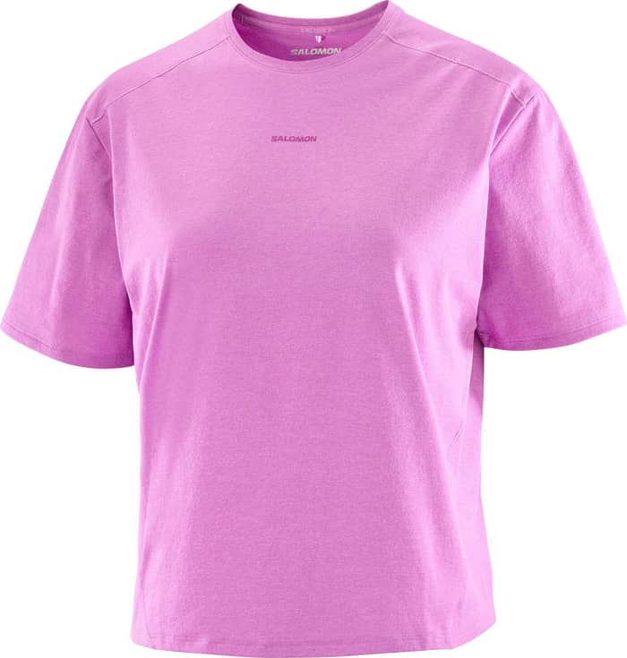 Trackline SS Tee W Iris Orchid
