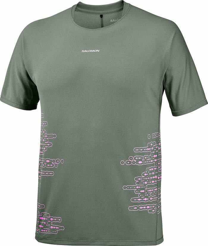 Sense Aero SS Tee GFX M Castor Gray Pink Frosting
