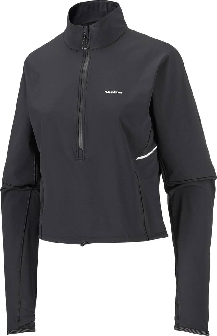 Sense Aero Hybrid Crop Pullover W Deep Black