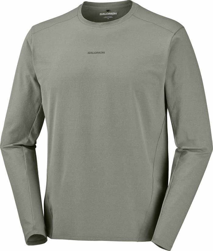 Trackline LS Tee M Castor Gray