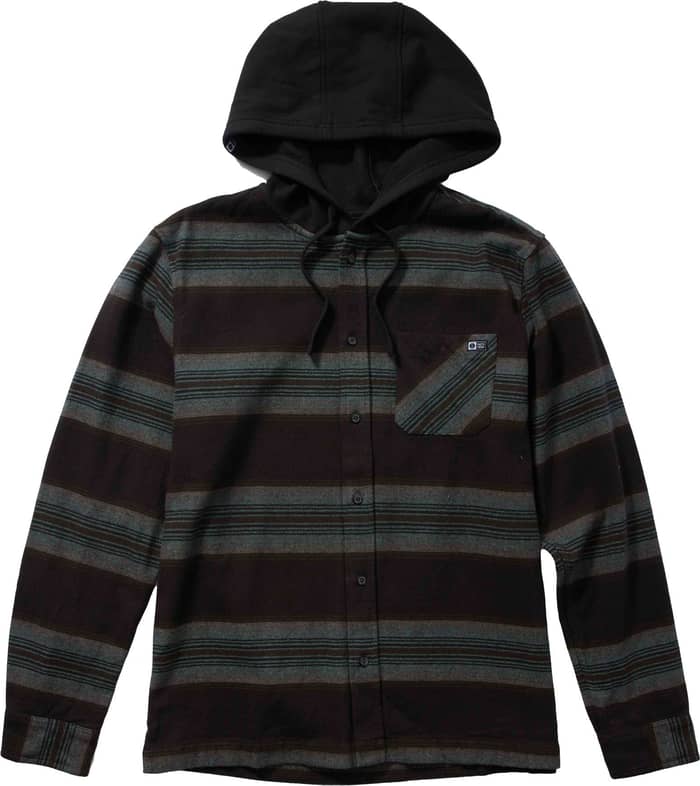Outback Hooded Flannel Coal