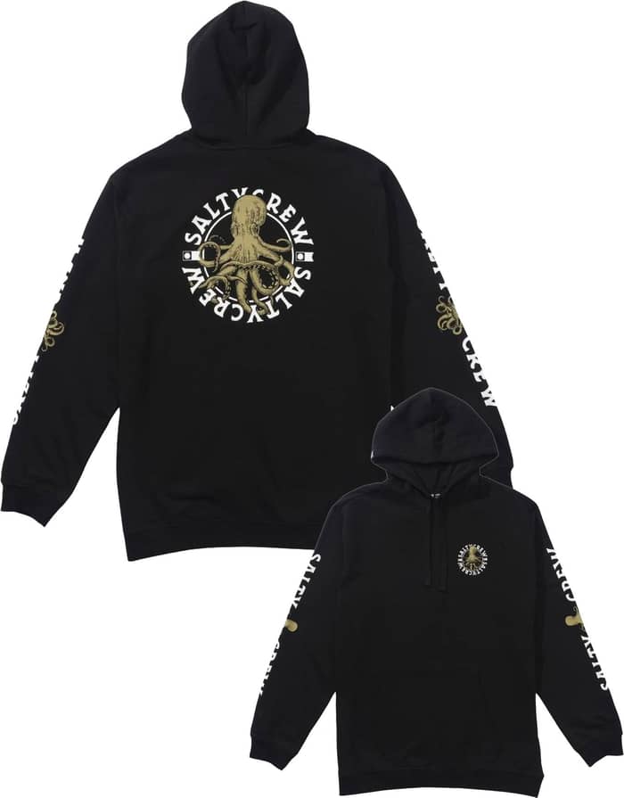 Tentacles Hooded Fleece Black