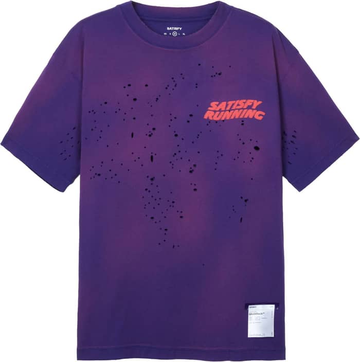 Satisfy Mothtech T-Shirt Sun Bleached Acid Purple Trail running T