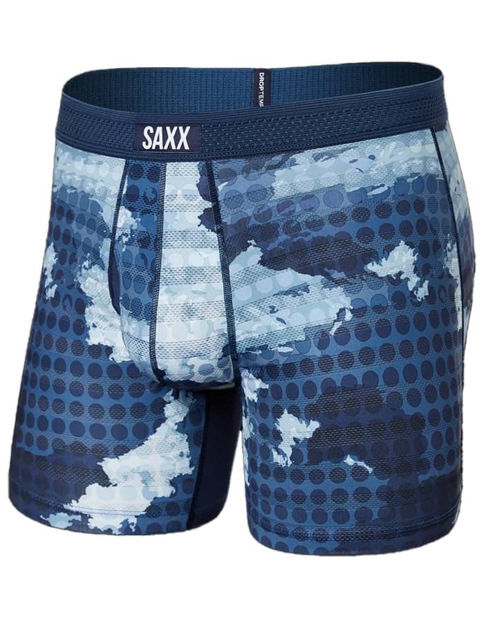 Droptemp Cool Mesh Boxer Brief Fly Cloud Drop Camo Navy