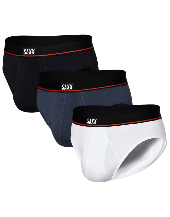 Nonstop Stretch Cotton Brief 3Pk Black Deep Navy White
